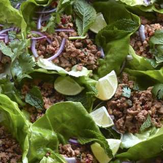 Turkey Larb Lettuce Wraps