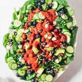Glowy Blueberry Cucumber Salad