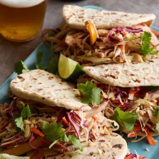 Leftover Asian Chicken Wraps
