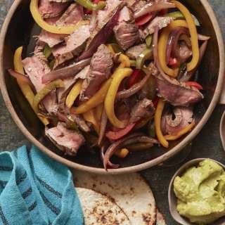 Beef Fajitas with a Cilantro Lime Marinade