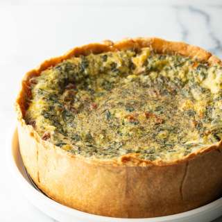 Deep Dish Vegetarian Quiche Recipe