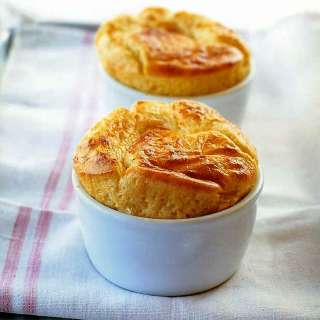 Parmesan and Gruyère Cheese Soufflé