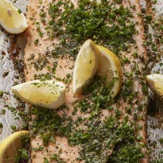 Herb Crusted Roasted Salmon