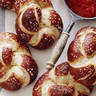 Garlic Herb Parmesan Pretzel Twists