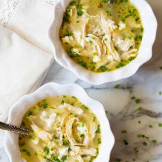 Greek Lemon Chicken Soup Recipe + Video
