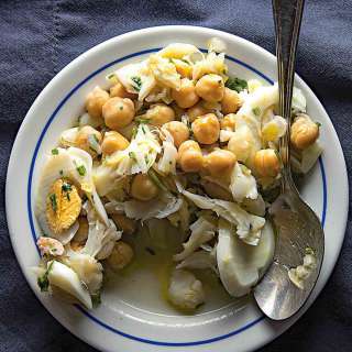 Portuguese Salt Cod and Chickpea Salad