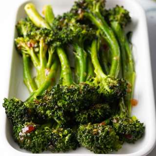 Sweet and Spicy Roasted Broccolini Recipe + VIDEO