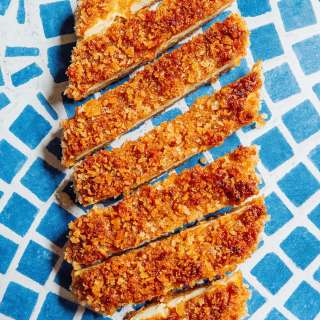 Crispy Tofu Schnitzel (No Pressing or Marinating)