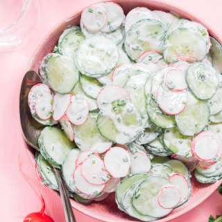 Low Calorie Creamy Radish Salad