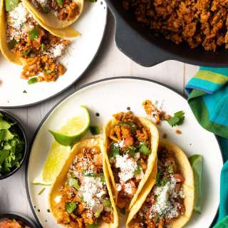 Spicy Ground Turkey Tacos (or Ground Chicken Tacos!)