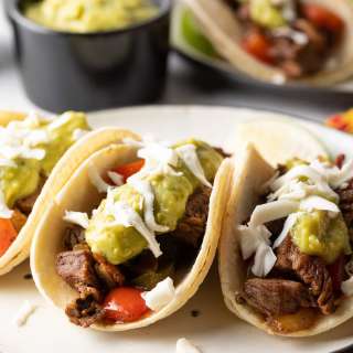 Alambre Tacos with Carne Asada