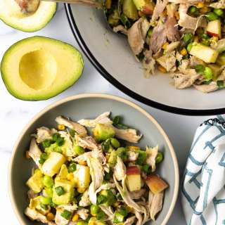 Avocado Chicken Salad with Corn Recipe + VIDEO
