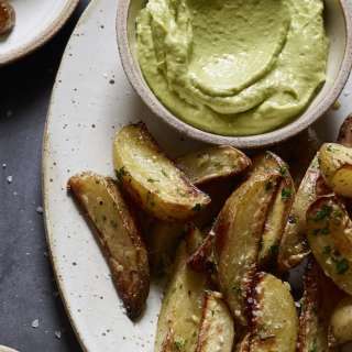 Roasted Potatoes with Avocado Aioli