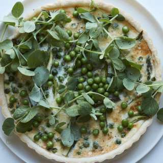 Pea and Asparagus Tart