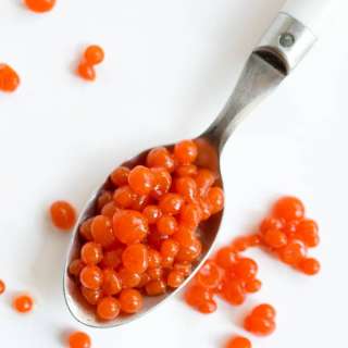 Sriracha Spherification Caviar