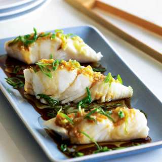 Steamed Halibut with Ginger