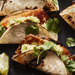 Fried Halloumi Tacos