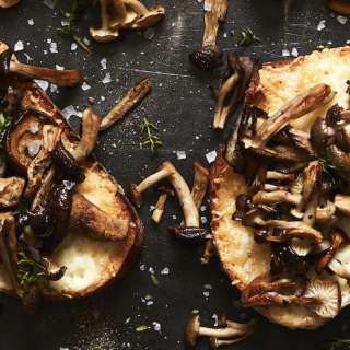 Mushroom and Fontina Tartine
