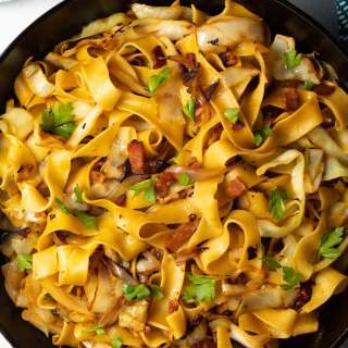 Hungarian Haluski (Cabbage and Noodles Recipe)