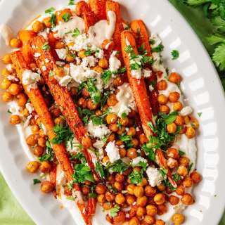 Epic Roasted Carrots With Crispy Chickpeas