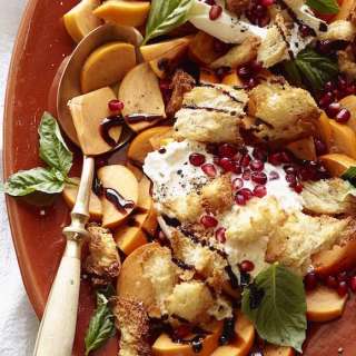 Persimmon Caprese Salad
