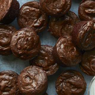 Crinkle Top Brownie Bites