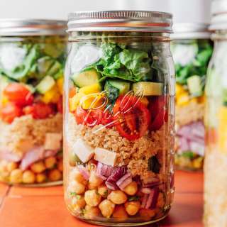 Mediterranean Mason Jar Salads