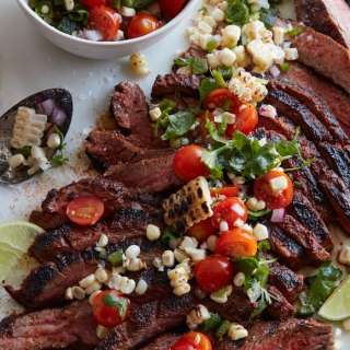 Chipotle Flank Steak with Corn Salsa