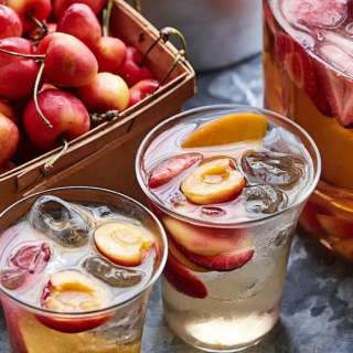 Stone Fruit and Strawberry Sangria