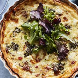 Sun Dried Tomato Goat Cheese Quiche