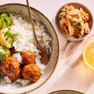 Korean Meatball Rice Bowls