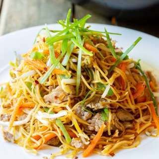 Pork Lo Mein (Cantonese Noodles)