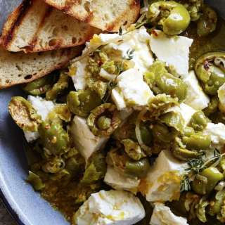 Marinated Olives and Feta