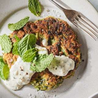 Zucchini Fritters with Yogurt Dipping Sauce