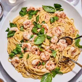 Garlic Shrimp Rosé Pasta