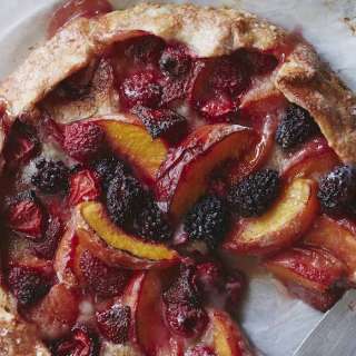 Mixed Berry Peach Galette