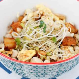 Vegetarian paleo pad thai (veg, paleo, gf, vegan option)