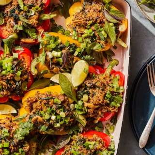 Coconut Curry Stuffed Peppers