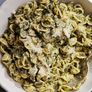 Lemon Kale Pesto Pasta