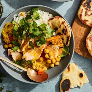 Curried Salmon Rice Bowl