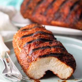 Grilled Blackened Chicken Recipe + Video
