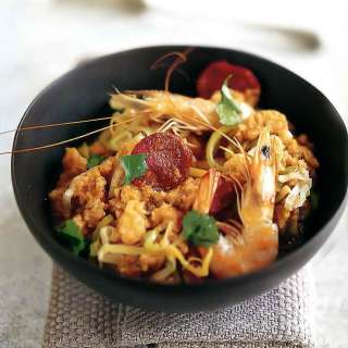 Portuguese Bread Soup with Shrimp