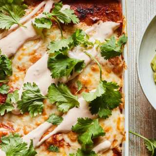 Easy Freezer Meals: Bean and Cheese Enchiladas