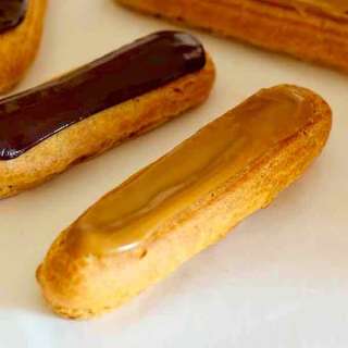 Éclairs de café y chocolate