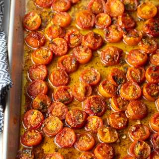 Balsamic Roasted Cherry Tomatoes (with Pasta)