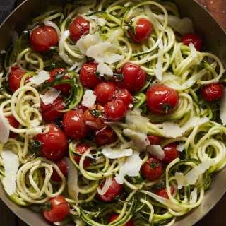Zucchini Noodles with Roasted Tomatoes