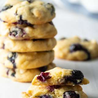 Blueberry White Chocolate Chip Cookies