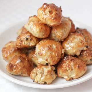Baked apple-granola Bimuelos