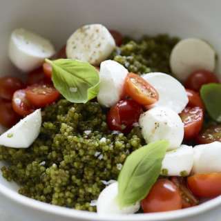 Pesto Caprese Quinoa Salad
