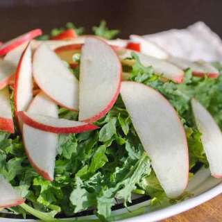 Apple and bitter greens salad